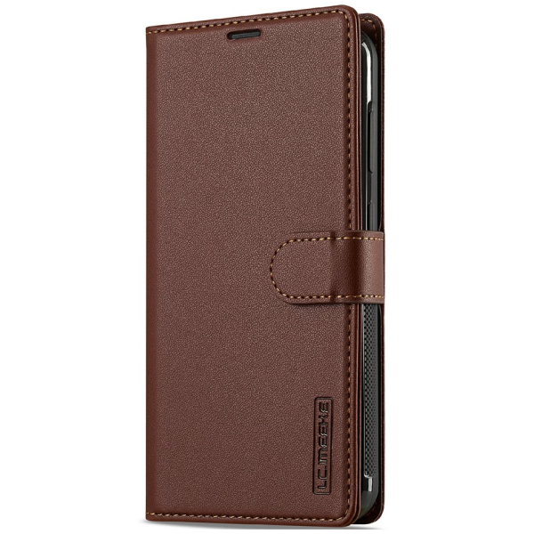 "LC.IMEEKE" MagSafe 2-in-1 Flip Case - brown (Galaxy A57)