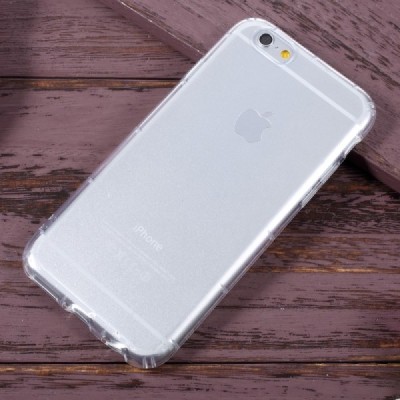 Apple iPhone 6 (6s) skaidrus (permatomas) kieto silikono TPU dėklas | Priedai.lt