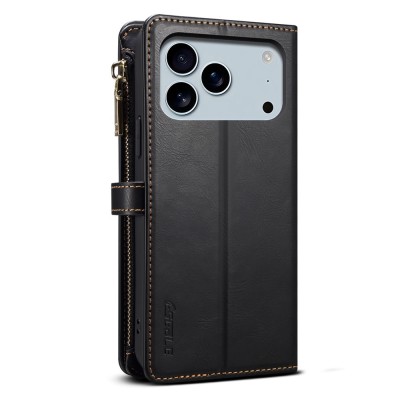 "ESEBLE" Solid Case with Detachable Wallet - Black (iPhone 17 Pro)