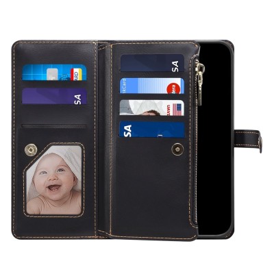 "ESEBLE" Solid Case with Detachable Wallet - Black (iPhone 17)
