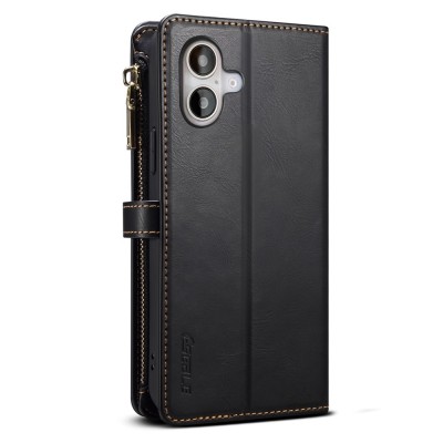 "ESEBLE" Solid Case with Detachable Wallet - Black (iPhone 17)