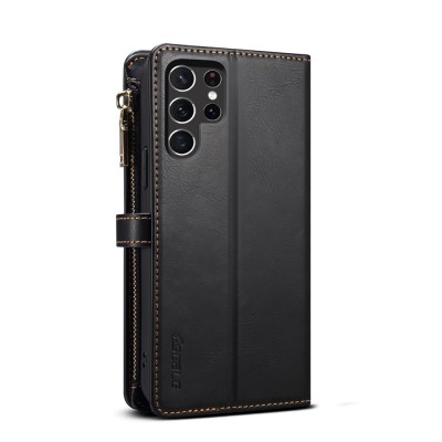 "ESEBLE" Solid Case with Detachable Wallet - Black (Galaxy S26 Ultra)
