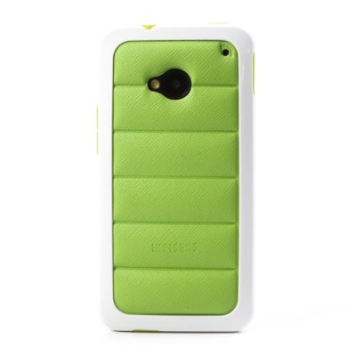 „Infisens“ Hybrid Bumper HTC One M7 žalias dėklas (Dėkliukas) / Priedai.lt