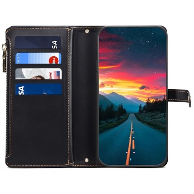 "ESEBLE" Solid Case with Detachable Wallet - Black (Galaxy S26)