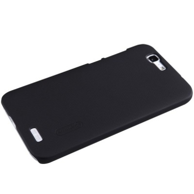 Nillkin Frosted Shield Huawei Ascend G7 juodas plastikinis dėklas + apsauginė ekrano plėvelė / Priedai.lt