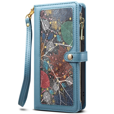 "ESEBLE" Solid Case with Detachable Wallet - Blue (Galaxy S26 Ultra)