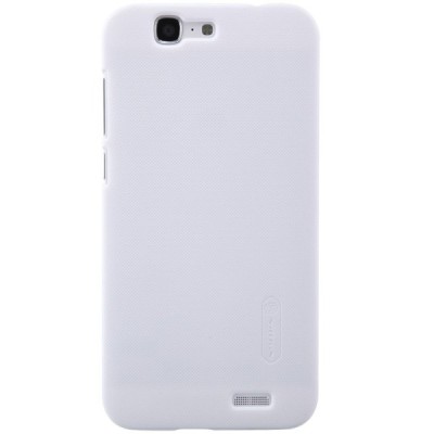 Nillkin Frosted Shield Huawei Ascend G7 baltas plastikinis dėklas + apsauginė ekrano plėvelė / Priedai.lt