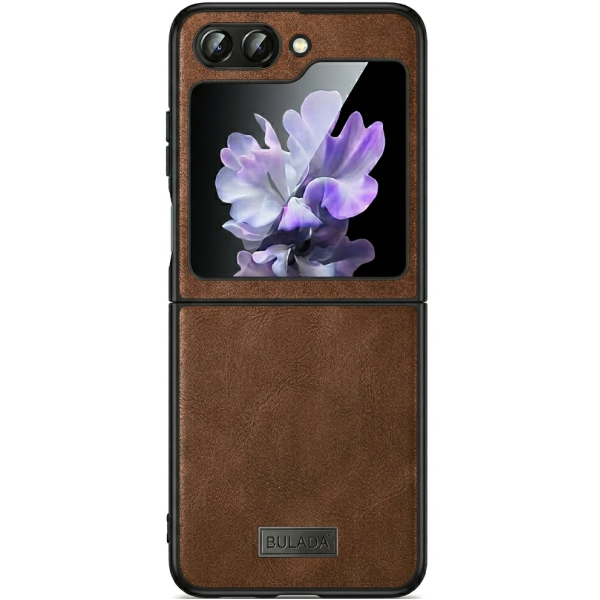 „Sulada“ Leather dėklas - Brown (Galaxy Flip5)