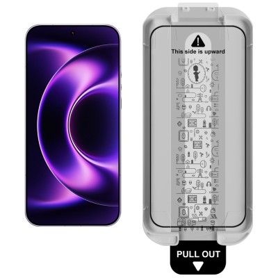 „IMAK“ Tempered Glass full coverage screen protector (1 pcs.) with frame - black (Galaxy S24 / S25)