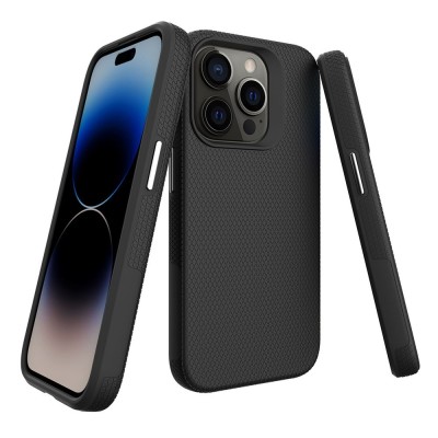 „TUKU“ Shockproof hard silicone case - black (iPhone 16 Pro Max)