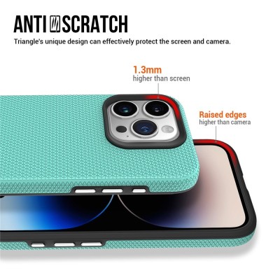 „TUKU“ Shockproof hard silicone case - green (iPhone 16 Pro Max)