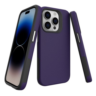 „TUKU“ Shockproof hard silicone case - purple (iPhone 16 Pro)