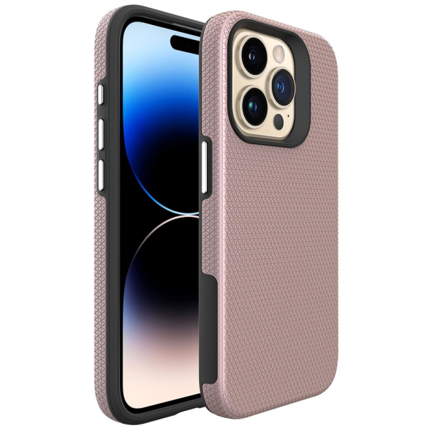 „TUKU“ Shockproof hard silicone case - pink (iPhone 16 Pro)