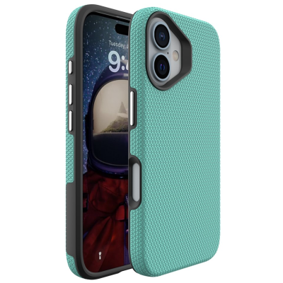 „TUKU“ Shockproof hard silicone case - green (iPhone 16)