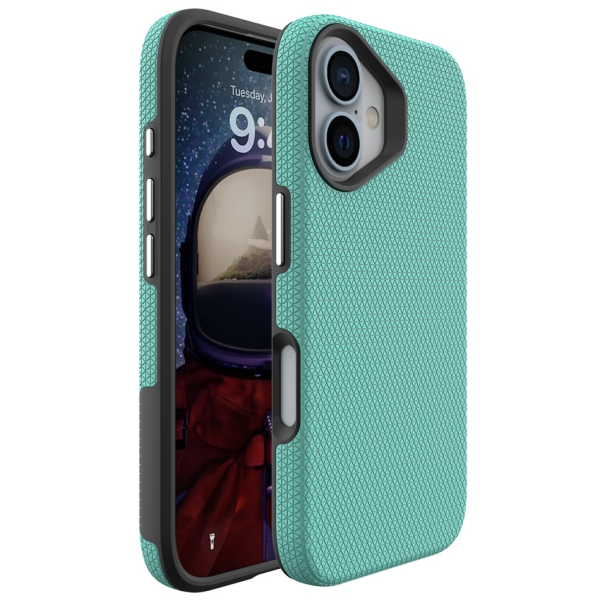 „TUKU“ Shockproof hard silicone case - green (iPhone 16)