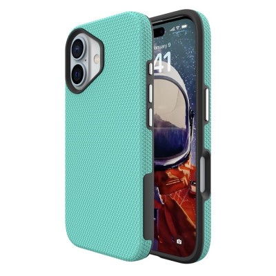 „TUKU“ Shockproof hard silicone case - green (iPhone 16)