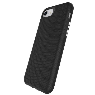 „TUKU“ Shockproof hard silicone case - black (iPhone 17e / 16e)