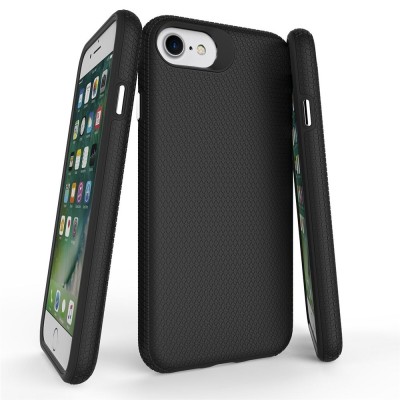 „TUKU“ Shockproof hard silicone case - black (iPhone 17e / 16e)