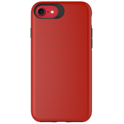 „TUKU“ Shockproof hard silicone case - red (iPhone 17e / 16e)
