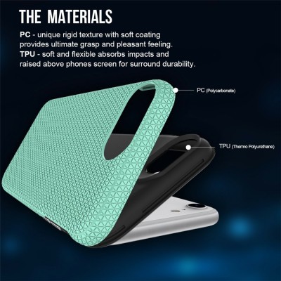 „TUKU“ Shockproof hard silicone case - green (iPhone 17e / 16e)