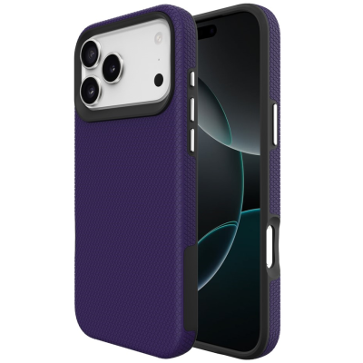 „TUKU“ Shockproof hard silicone case - purple (iPhone 17 Pro)