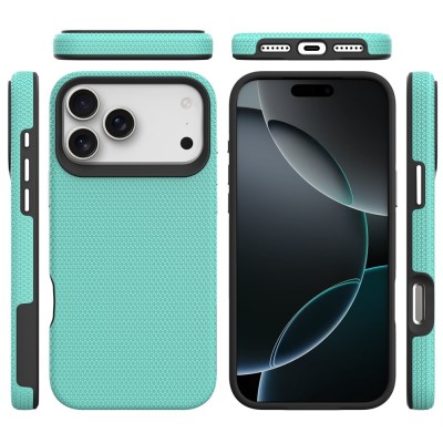 „TUKU“ Shockproof hard silicone case - green (iPhone 17 Pro Max)
