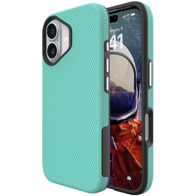 „TUKU“ Shockproof hard silicone case - green (iPhone 17)