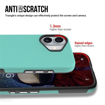„TUKU“ Shockproof hard silicone case - green (iPhone 17)