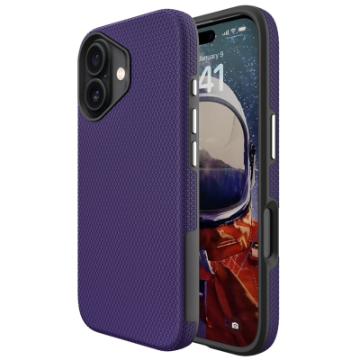 „TUKU“ Shockproof hard silicone case - purple (iPhone 17)