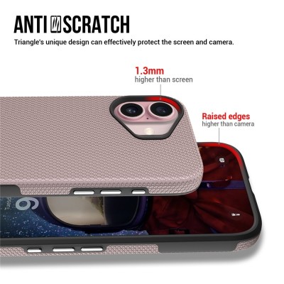 „TUKU“ Shockproof hard silicone case - pink (iPhone 17)