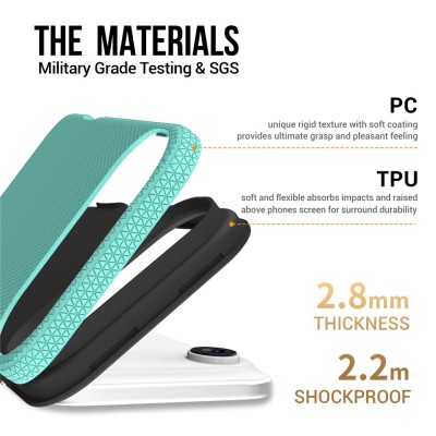 „TUKU“ Shockproof hard silicone case - green (iPhone Air)