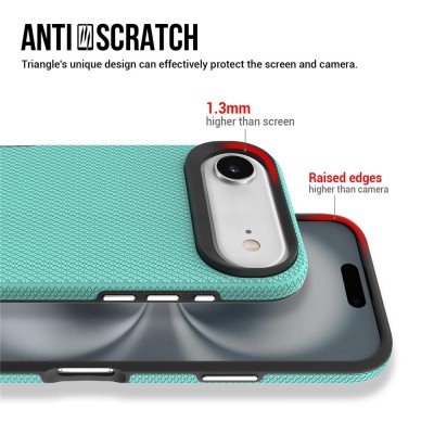 „TUKU“ Shockproof hard silicone case - green (iPhone Air)