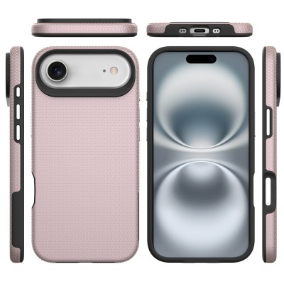 „TUKU“ Shockproof hard silicone case - pink (iPhone Air)