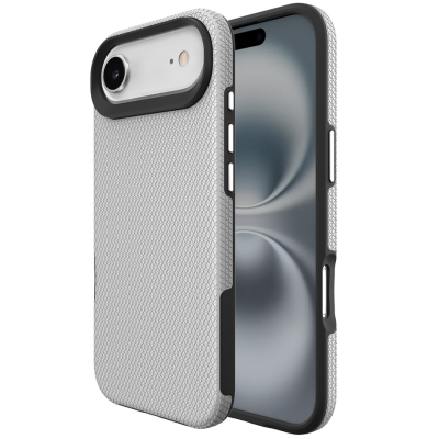 „TUKU“ Shockproof hard silicone case - silver (iPhone Air)