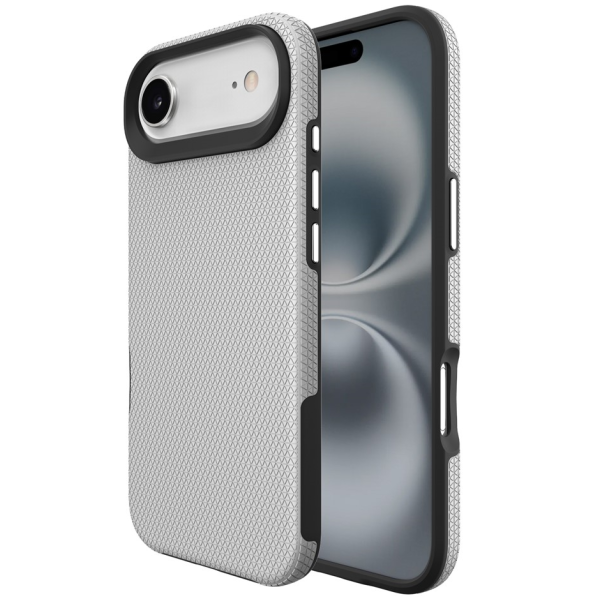 „TUKU“ Shockproof hard silicone case - silver (iPhone Air)