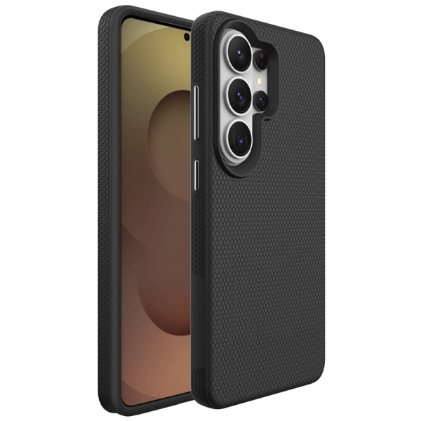 „TUKU“ Shockproof hard silicone case - black (Galaxy S26 Ultra)