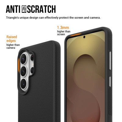 „TUKU“ Shockproof hard silicone case - black (Galaxy S26 Ultra)