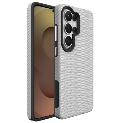 „TUKU“ Shockproof hard silicone case - silver (Galaxy S26 Ultra)
