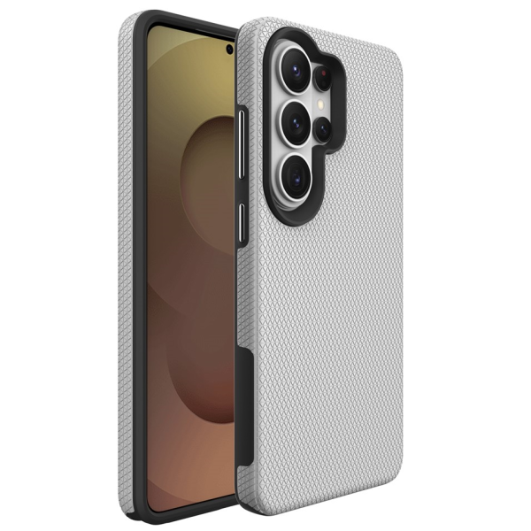 „TUKU“ Shockproof hard silicone case - silver (Galaxy S26 Ultra)