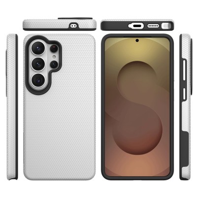 „TUKU“ Shockproof hard silicone case - silver (Galaxy S26 Ultra)