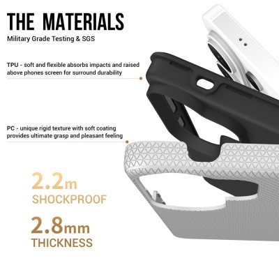 „TUKU“ Shockproof hard silicone case - silver (Galaxy S26 Ultra)