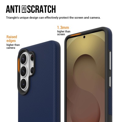 „TUKU“ Shockproof hard silicone case - dark blue (Galaxy S26 Ultra)