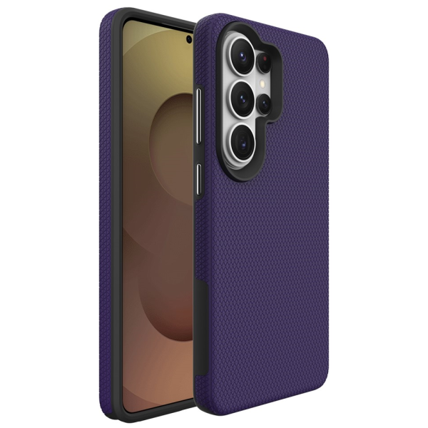 „TUKU“ Shockproof hard silicone case - purple (Galaxy S26 Ultra)