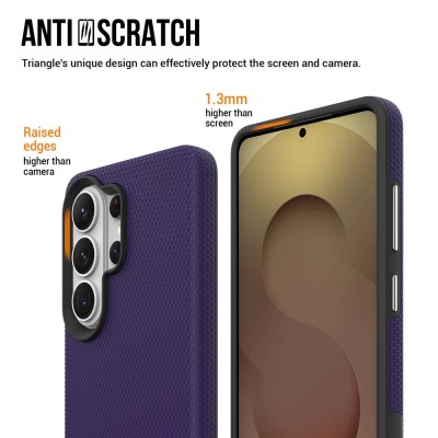 „TUKU“ Shockproof hard silicone case - purple (Galaxy S26 Ultra)