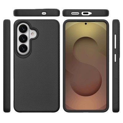 „TUKU“ Shockproof hard silicone case - black (Galaxy S26)