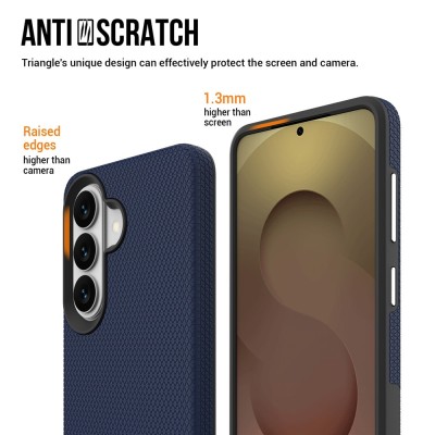 „TUKU“ Shockproof hard silicone case - dark blue (Galaxy S26)