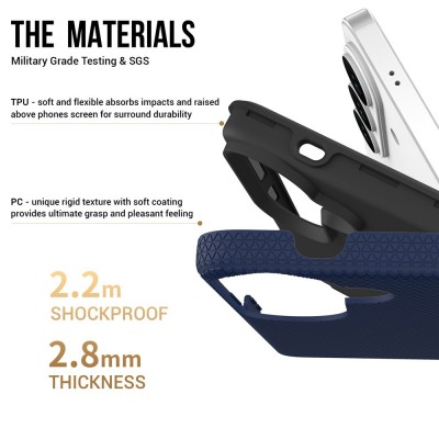 „TUKU“ Shockproof hard silicone case - dark blue (Galaxy S26)