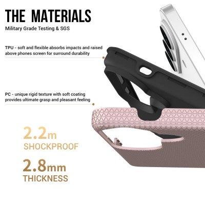 „TUKU“ Shockproof hard silicone case - pink (Galaxy S26)