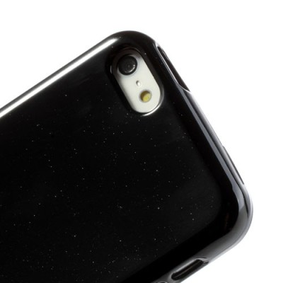 „Mercury“ Color kieto silikono (TPU) juodas Apple iPhone 5C dėklas (dėkliukas)  / Priedai.lt