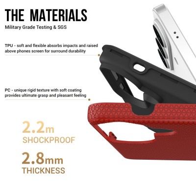 „TUKU“ Shockproof hard silicone case - red (Galaxy S26)